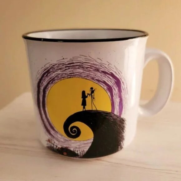 Disney Nightmare Before Christmas Jack & Sally Moon Camper Mug 20oz NWT - Picture 3 of 6